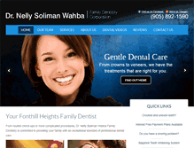 Tablet Screenshot of drnellyfamilydentist.com
